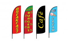 Food and Drink Advertising Flags